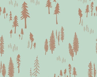 Hello Bear Timberland Dew, Bonnie Christine, Art Gallery Fabrics, 100% Premium Cotton Fabric, HBR-5437