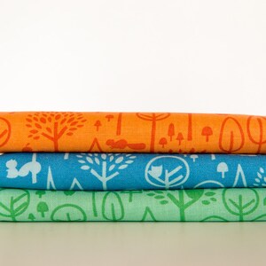 Scenic Route Trees Fat Quarter Bundle , 3 Pieces, Deena Rutter, Riley Blake Designs, 100% Cotton Fabric, C3663 image 1