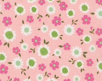 Whimsical Storybook Daisies in Garden, Tara Lilly, Robert Kaufman Fabrics, 100% Cotton Fabric, AYT-15656-238 GARDEN