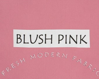Blush Pink Kona Cotton Solid Fabric from Robert Kaufman, K001-1036