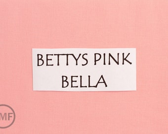 Bettys Pink Bella Cotton Solid Fabric from Moda, 9900 120