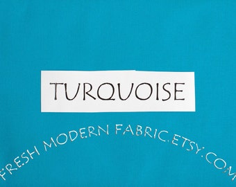 Turquoise Kona Cotton Solid Fabric from Robert Kaufman, K001-1376