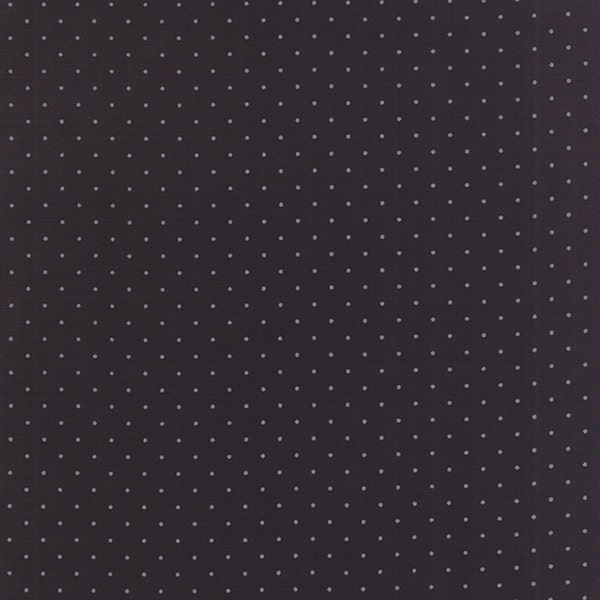 LAST PIECE Fat Quarter Modern Background Ink Pindot Black, Brigitte Heitland, Zen Chic, Moda Fabrics, 100% Cotton Fabric, 1588 29