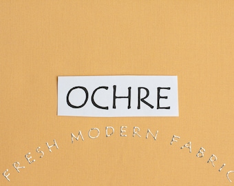 Ochre Kona Cotton Solid Fabric from Robert Kaufman, K001-1704