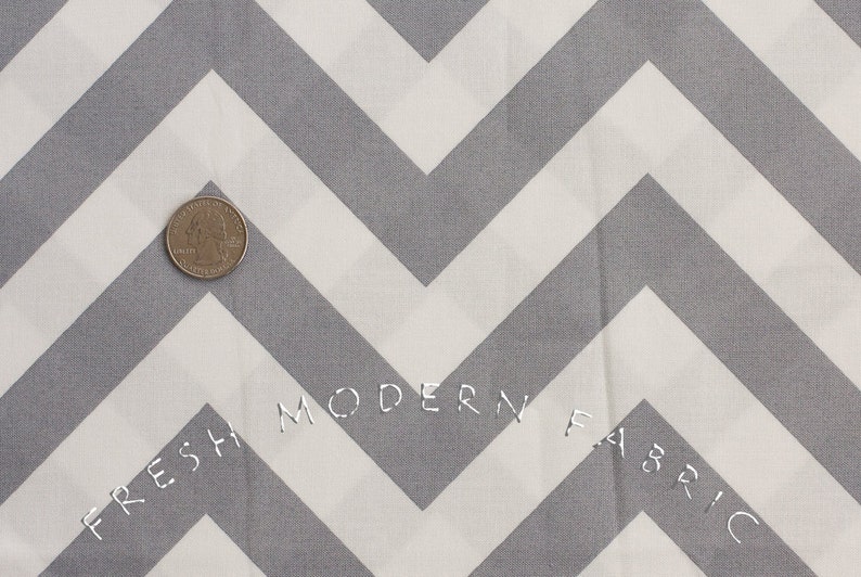 Half Moon Modern Zig Zag in Steel, Moda Fabrics, 100% Cotton Fabric, 32349-21 image 3