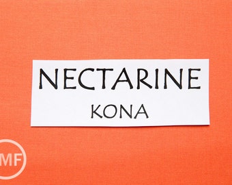 Nectarine Kona Cotton Solid Fabric from Robert Kaufman, K001-496