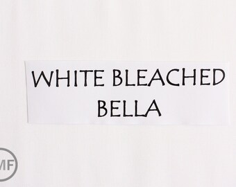 White Bleached Bella Cotton Solid Fabric from Moda, 9900 98