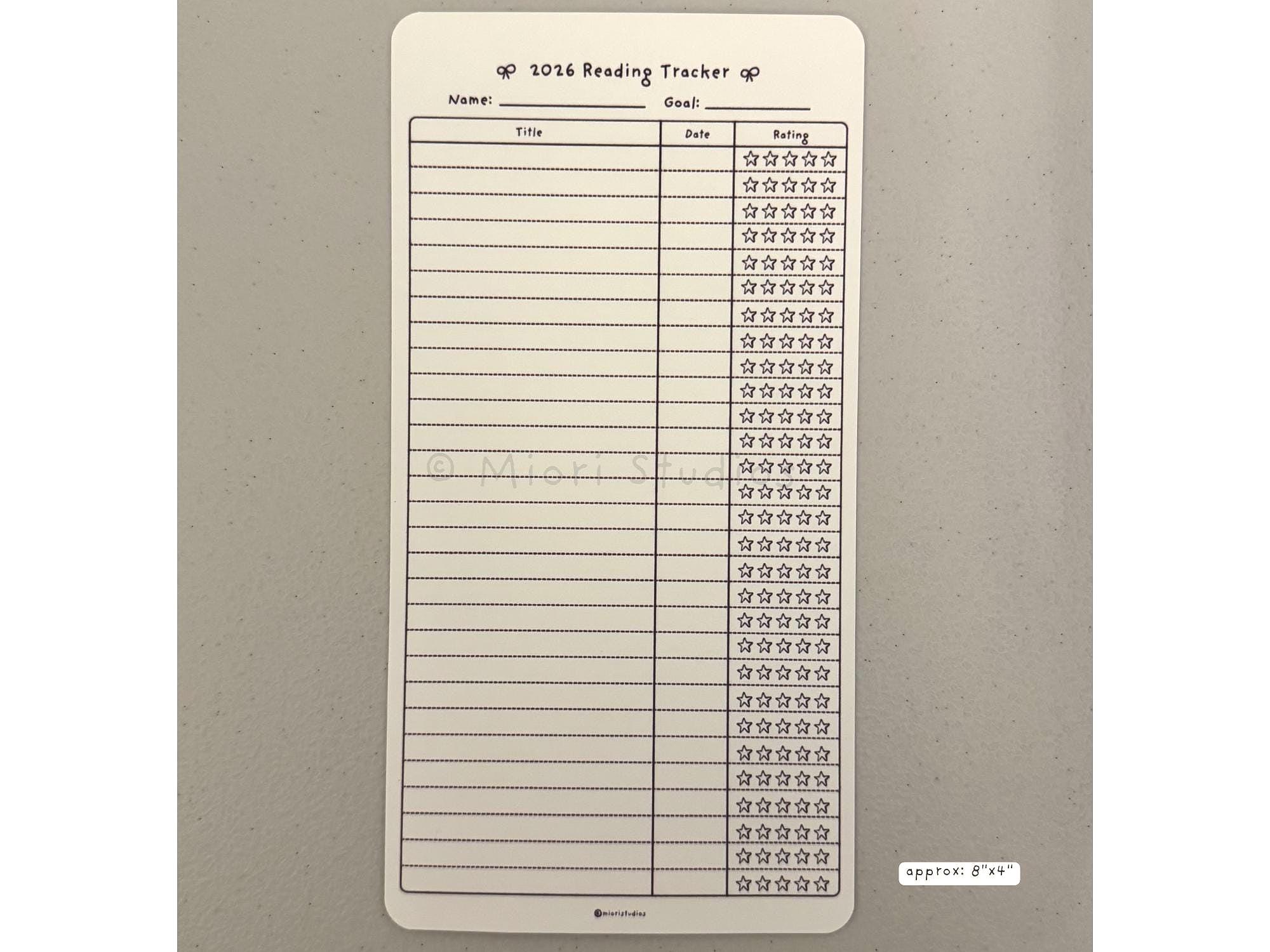 Tracker Reader Cards Reading Log & Book Review Card Refill Pack | Journal Inserts | Reader ...
