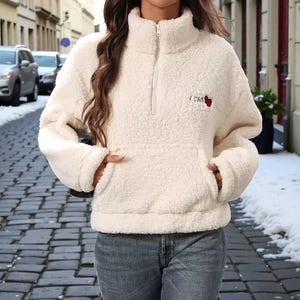 Sweat à Capuche De Noël Unisexe - Bordure Fausse Fourrure Douce - Idéal Pour Fêtes Et Cadeaux