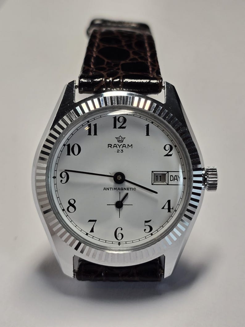 Rayam Vintage Swiss RAYAM 23 Men's Watch: Mechanical, Antimagnetic, Day-date ...