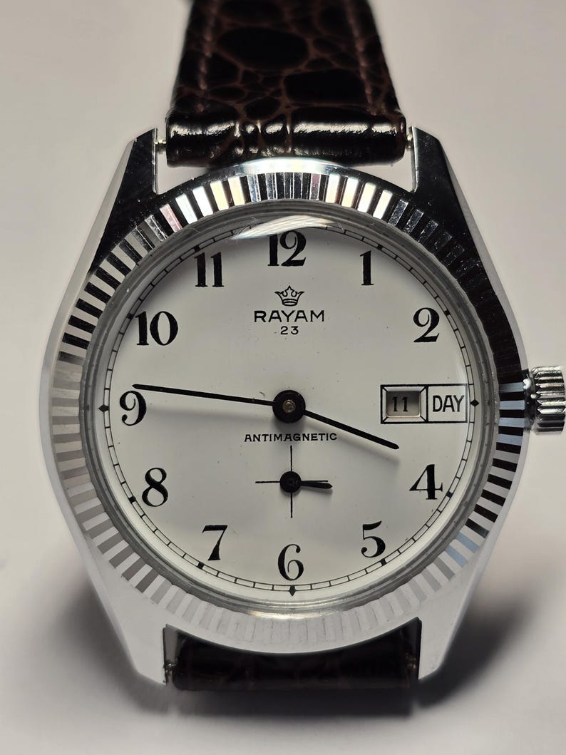Rayam Vintage Swiss RAYAM 23 Men's Watch: Mechanical, Antimagnetic, Day-date ...
