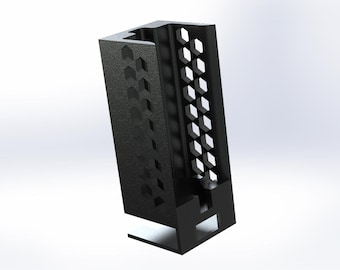 Archivo STL de soporte magnético para linterna Olight aligerada: descarga digital, modelo de impresión 3D/base imprimible compatible con Olight