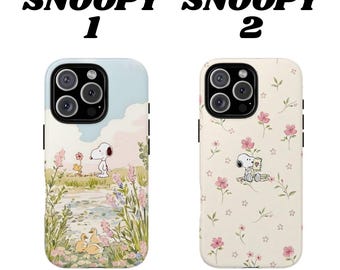 Snoopy iPhone Case (12–16 Mini, Plus, Pro, Pro Max) – Glossy or Matte