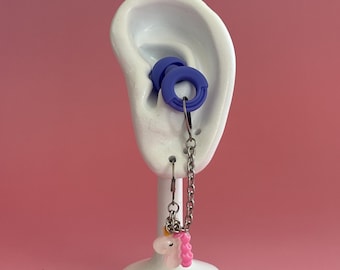 Unicorn Earplug Earrings | Rave Earplug Jewelry | Festival Earplug Holder | EDM Accessories