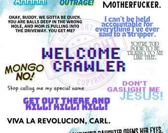 Dungeon Crawler Carl Quotes Poster Print