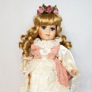 Vintage Collector&#39;s Porcelain Doll by Geppeddo 13&quot; Collectible Doll