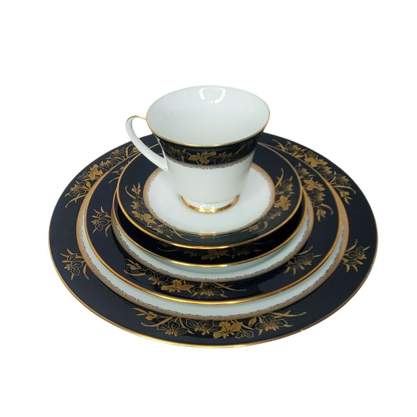 Noritake Blue and Gold - Etsy