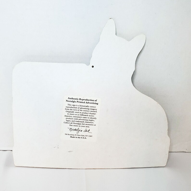 Vintage Milk Bone Dog Biscuit Cardboard Sign Replica