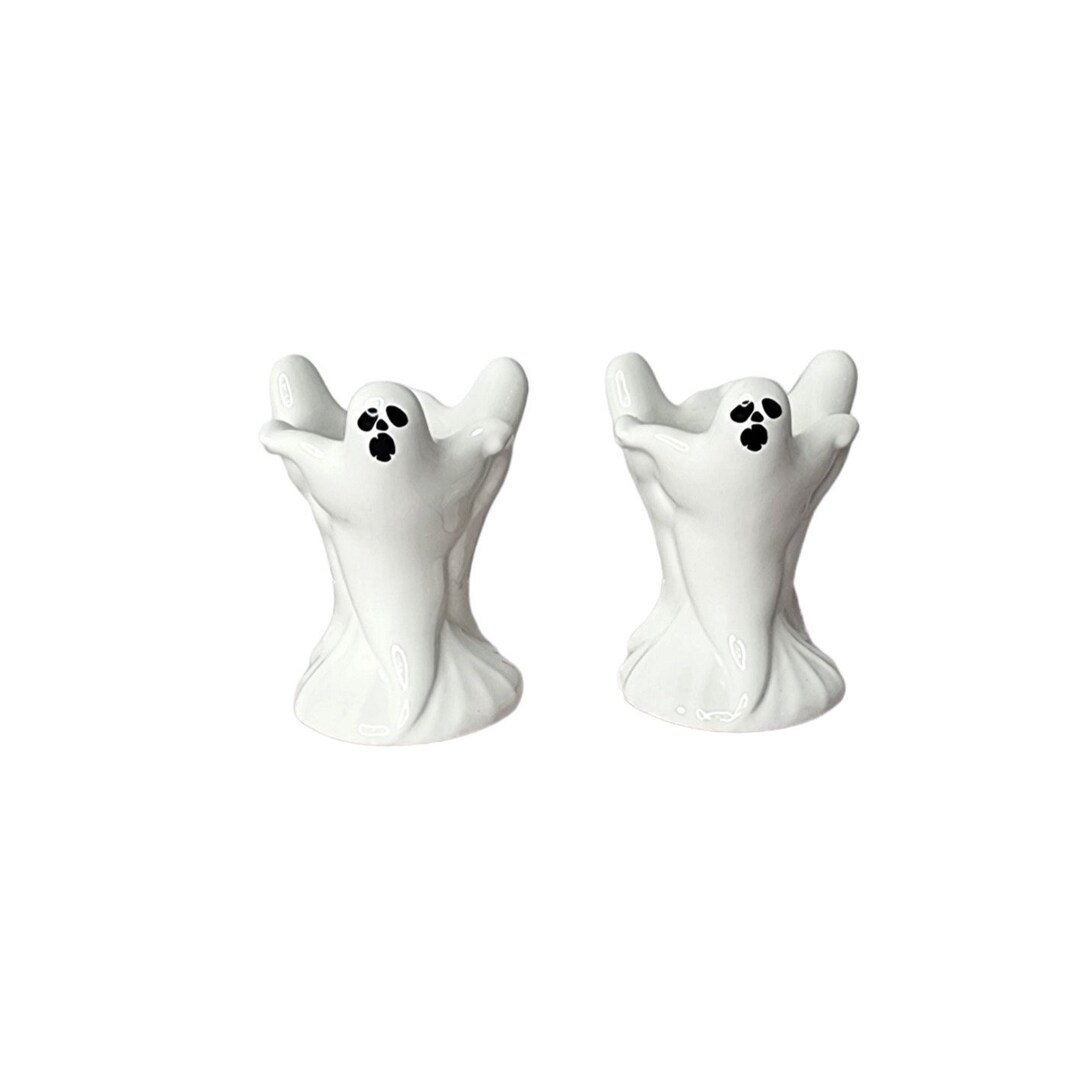 Yankee Candle Ghost Tea Light Holder Pair Etsy