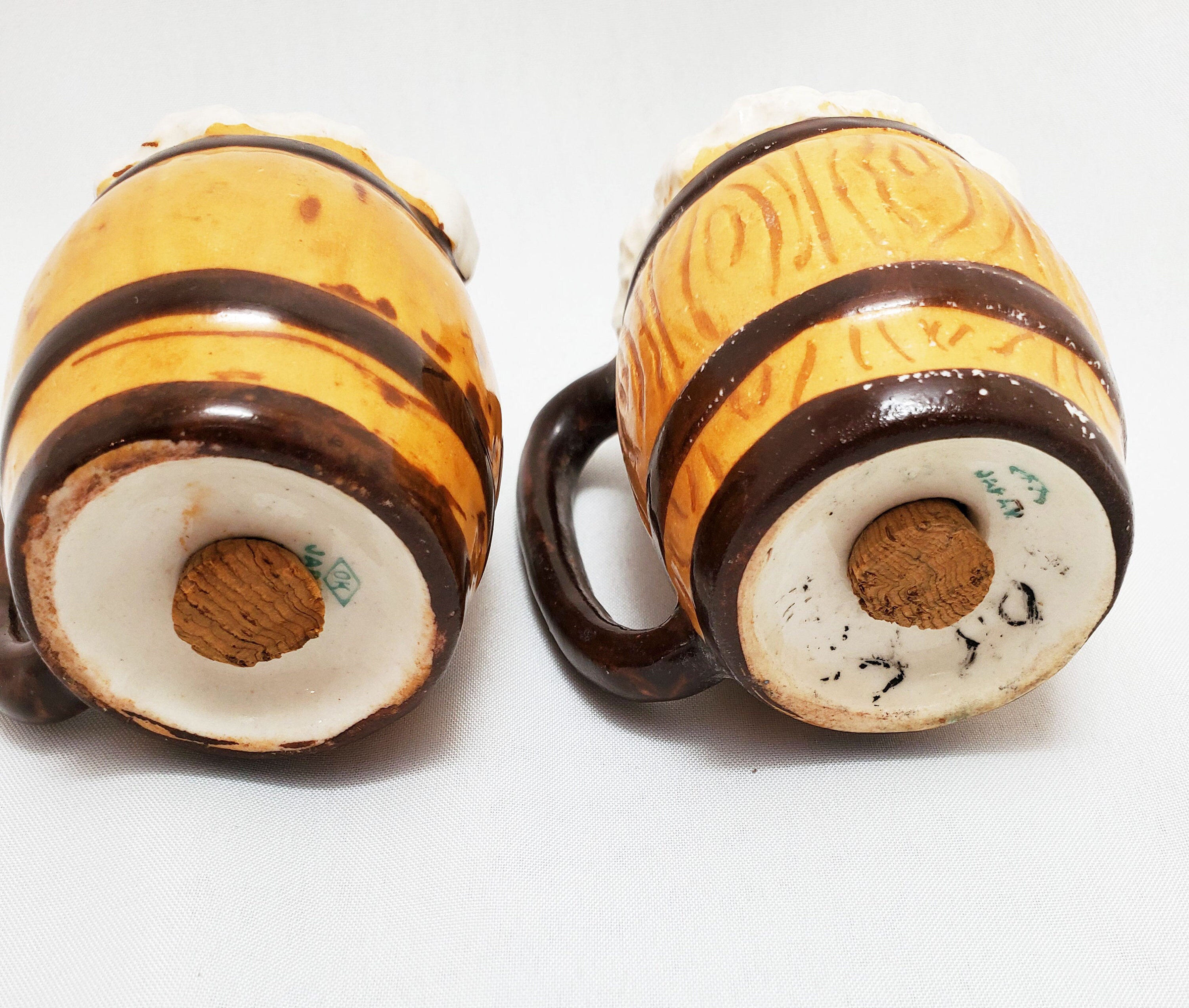 Vintage Beer Mug Stein Salt & Pepper Shakers Set Shaker Made Etsy España
