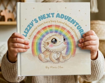 Gepersonaliseerd gedenkboek voor baardagaam | Pet Loss Sympathy-cadeau, Rainbow Bridge-aandenken
