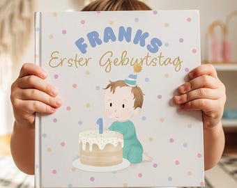Personalisiertes Buch 1. Geburtstag | Babygeschenk | Personalisiertes kinderbuch | Origineel cadeau