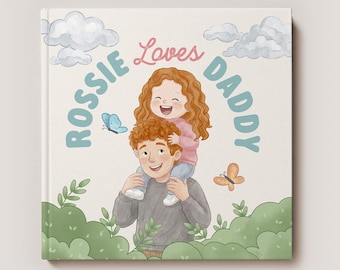 Libro personalizado para el Día del Padre / Libro de cuentos personalizado para papá e hijo / Regalo para el primer Día del Padre / Recuerdo para papá y yo / Juliebelle Books