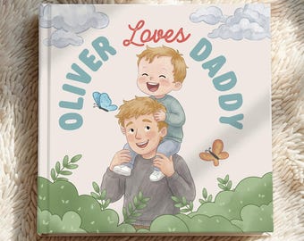 Gepersonaliseerde verhalenboek voor vader en kind | Aangepaste vaderdagaandenken (Juliebelle Books)