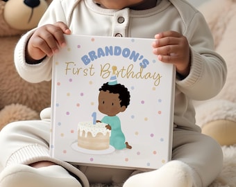 Personalized 1st Birthday Storybook | Custom Baby Keepsake