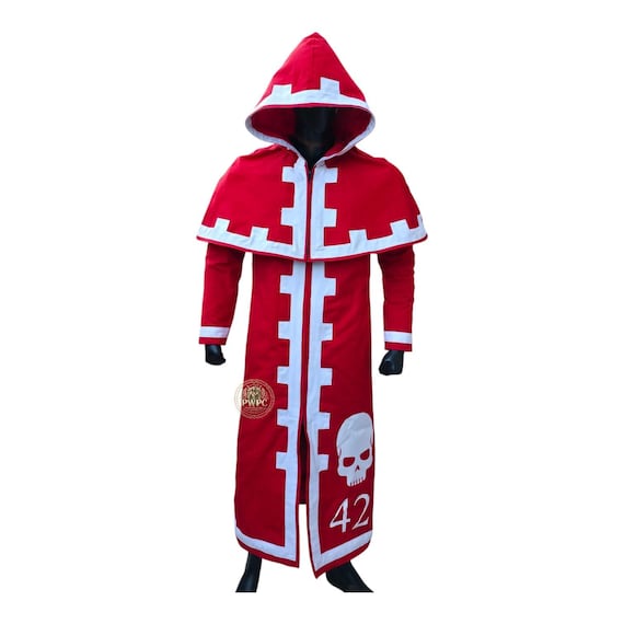 Inspired By Tech Priest Robe Cosplay Adeptus Mechanicus Outfit Warhammer 40K Hooded Cloak