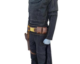 Boba Fett Mandalorian Cosplay Costume - Star Wars Flight Suit with Belt - Complete Bounty Hunter Outfit Inspired By Book Of Boba Fett