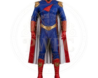 HomeLander Inspired Cosplay OutFit  Deluxe Hero JumpSuit With Cape  Armor Accessories