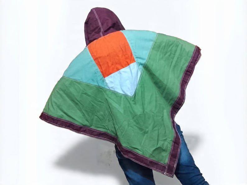 Star Wars Poncho Hoodie | Mandalorian Cosplay Cloak | Hooded Galaxy Cape image 2