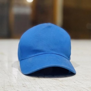 Puede incluir: Gorra de béisbol azul liso con visera curva. La gorra está hecha de una tela suave y tiene una corona estructurada. La gorra es de un tono azul vibrante y es adecuada para ropa casual.