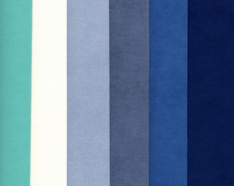 Ultrasuede LT 9" x 6"- 5 pieces of Ultrasuede LT and 1 piece Silky Sensuede