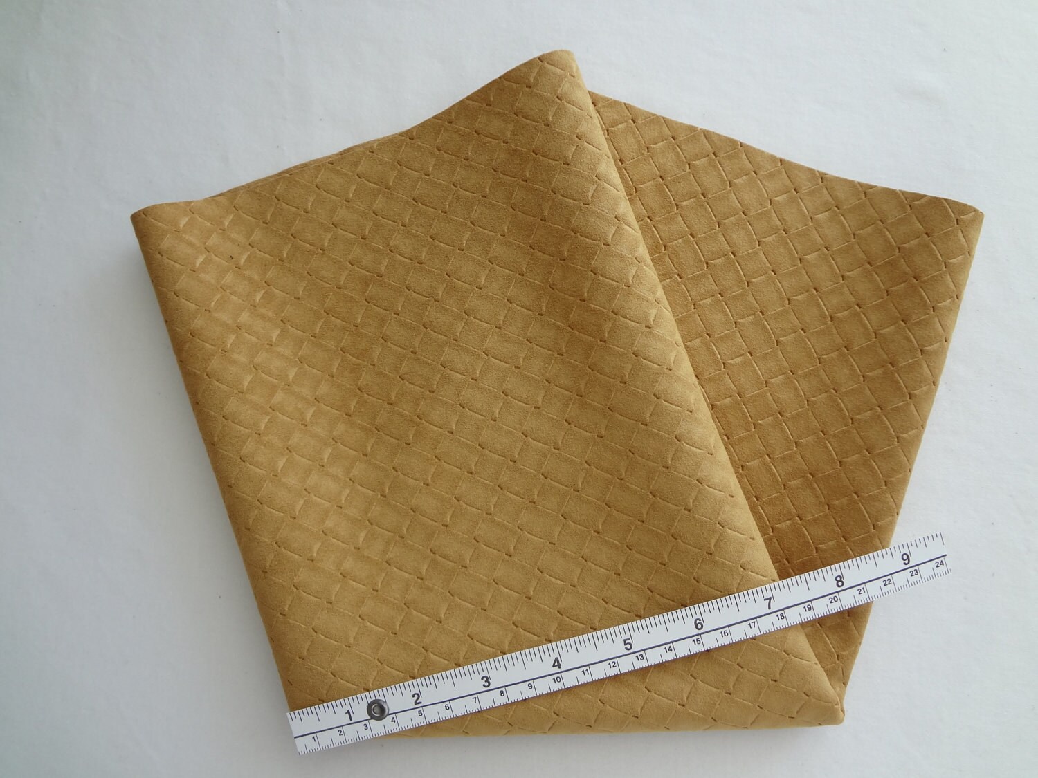40% OFF SALE-Ultrasuede HP (embossed basket  weave pattern) Ginger