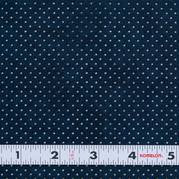 50% Off Yardage Sale - Ultrasuede ST. Perforated - Navy