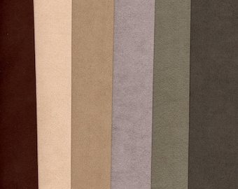 Ultrasuede LT 9" x 6"- 5 pieces of Ultrasuede LT and 1 piece of Silky Sensuede.