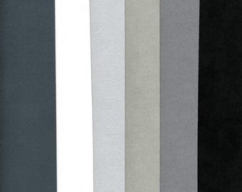 Ultrasuede LT 9" x 6"- 4 pieces of Ultrasuede LT and 2 piece of Silky Sensuede.