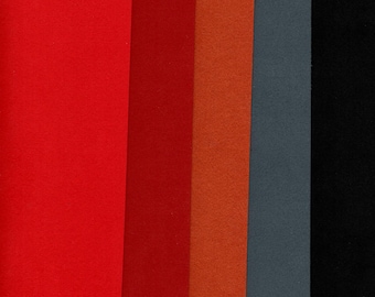 Silky Sensuede - five pieces of 9" x 6".