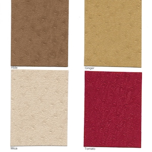 Ultrasuede HP (Embossed Ostrich pattern) Sampler 12&quot; x 9&quot; or 12&quot; x 18&quot;.