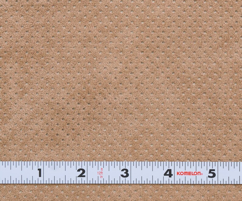 50/% Off Yardage Sale Coffee Cream Ultrasuede ST Perforated