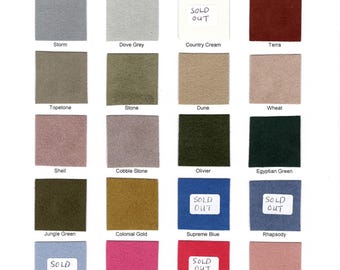 Three pieces of Ultrasuede LT  12" x 9" - Choose from 17 colors.