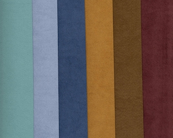 Ultrasuede LT 9" x 6"- 5 pieces of Ultrasuede LT and 1 piece Silky Sensuede