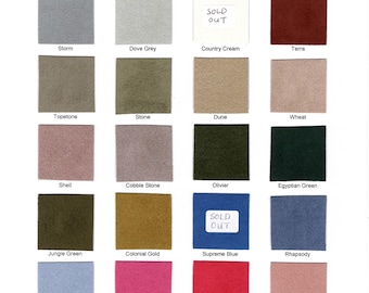 Three pieces of Ultrasuede LT  12" x 9" - Choose from 18 colors.