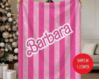 Personalized Let's Go Party Blanket, Custom Name Throw, Gift For Girl, Bachelorette Party Gift, Sherpa-Mink-Cozy, Plush, Birthday, Christmas