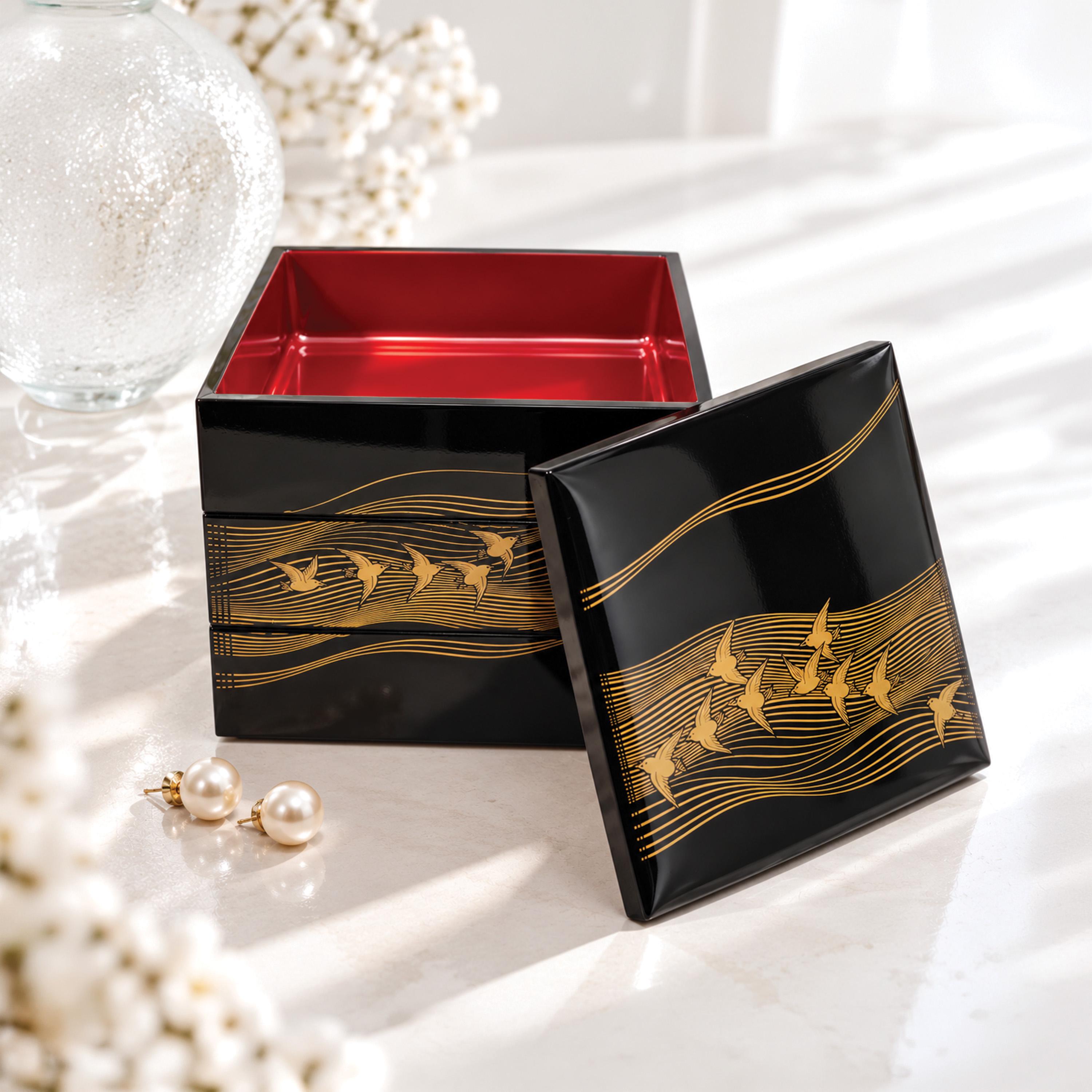 Japanese Bird Lacquer Box - Etsy