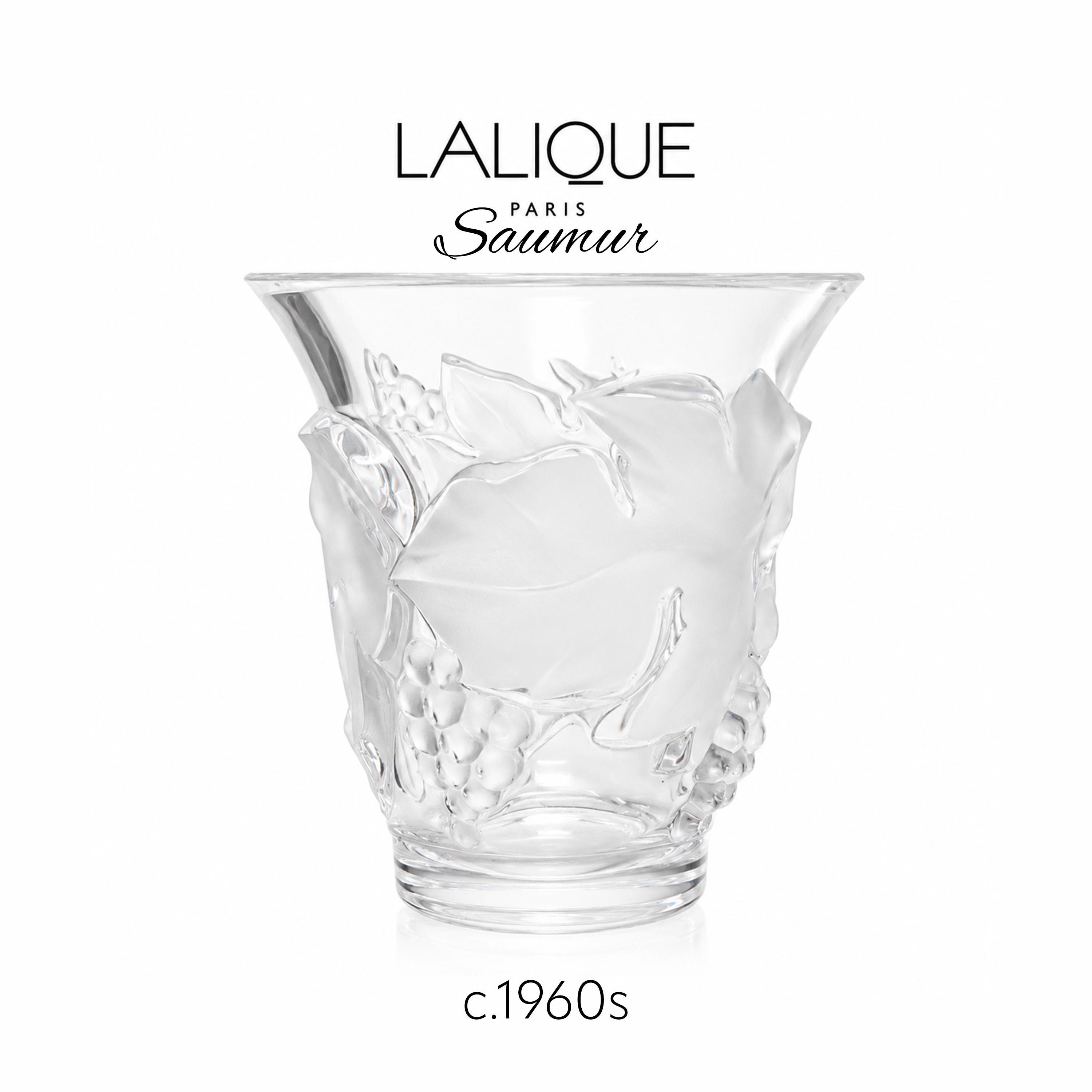 Lalique Crystal Vase - Etsy