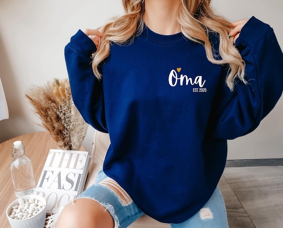 Oma Sweatshirt, Oma Pullover, Oma Shirt, Grandma Sweatshirt, Oma Geschenk, Oma Sweater, Oma personalisierter Pullover, Familie Sweatshirt