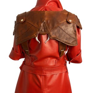 Video Game Anime Web series Inspired By DMC Dante Series Post Apocalypse Dark Red Long Leather Trench Coat Jacket Cosplay Costume